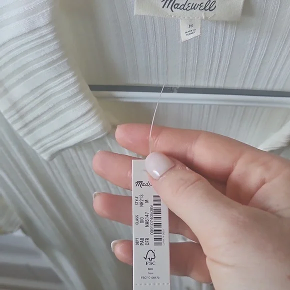 Cutaway Hem Polo Top By Madewell - Picture 6 of 7